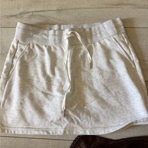 Light Gray Drawstring Skirt